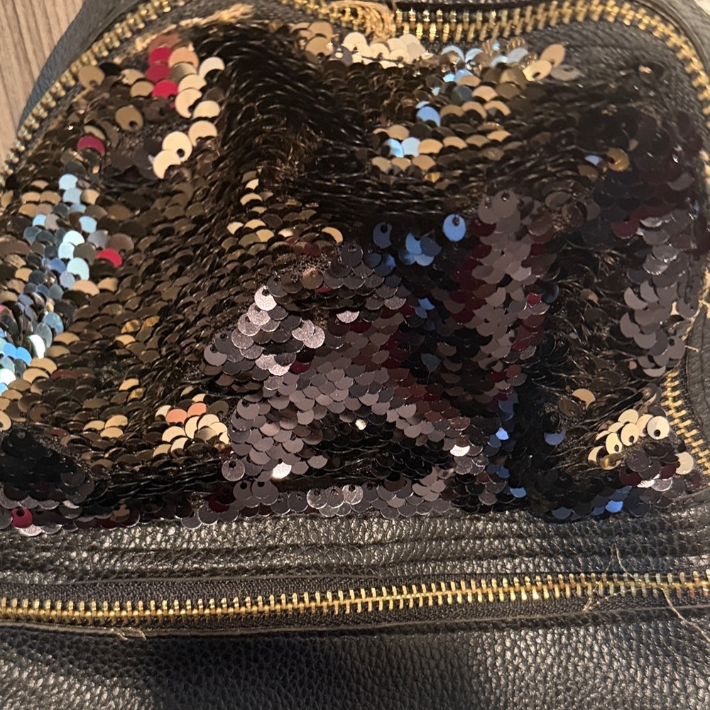 Sequin Black Backpack - image 2